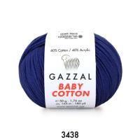 GAZZAL  BABY COTTON   3438  - 60% Хлопок, 40% Акрил 50 г/165 м