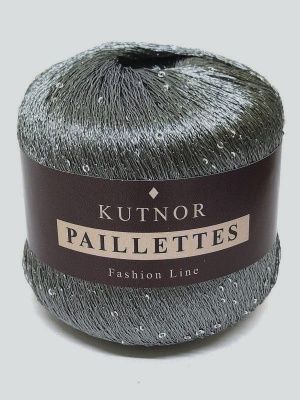 Пряжа KUTNOR Paillettes (060) 100% Полиамид 50гр, 360м